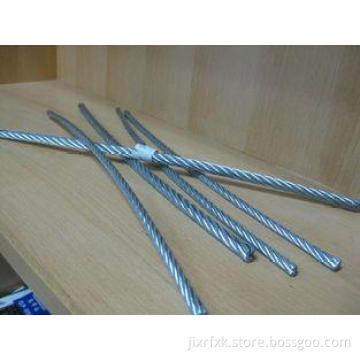 6mm Solid 304 Steel Wire Rope 7x37 For Crane / Bicycle Fitt